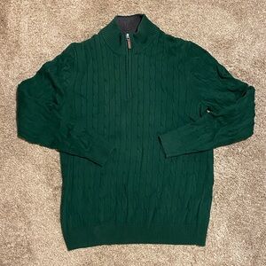 Club Room Men's Green Cable Knit Sweater